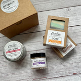 Soy Candle & Bath Soak Gift Box by The Corner Handmade