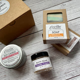 Soy Candle & Bath Soak Gift Box by The Corner Handmade