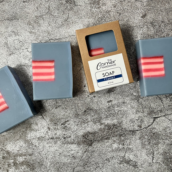 Flannel Soap Bar by The Corner Handmade