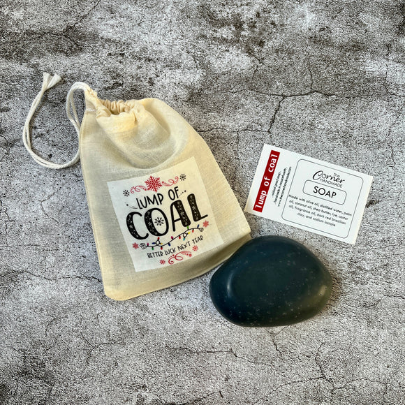 Lump of Coal Soap Bar by The Corner Handmade