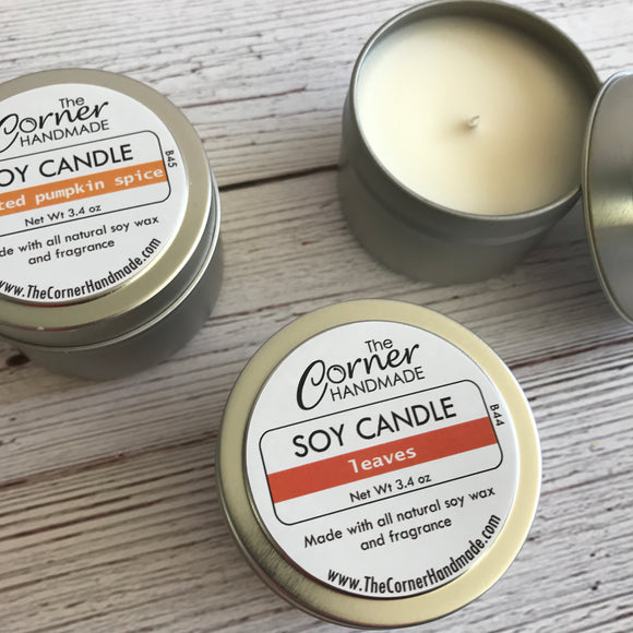 Soy Candle by The Corner Handmade